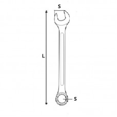 51676 VOREL Cheie combinata satinata, dimensiune 1..
